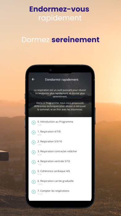 Respiration l'App Anti-Stress Screenshot