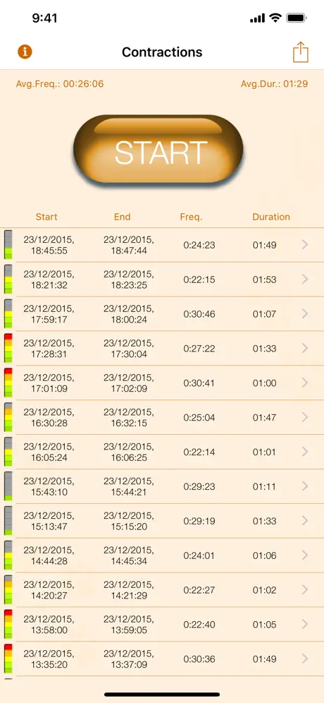 My Contraction Tracker