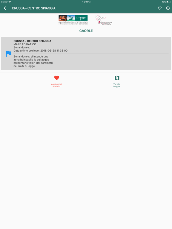 Screenshot #4 pour App ARPAV Balneazione
