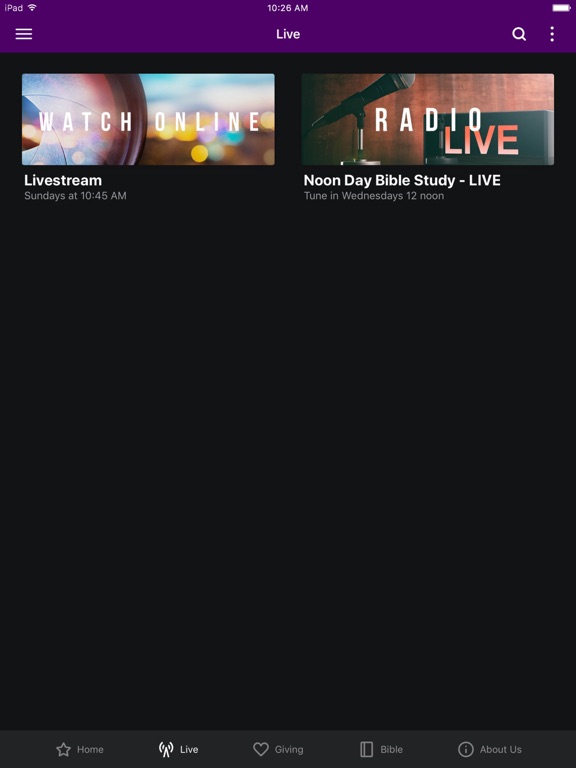 App screenshot