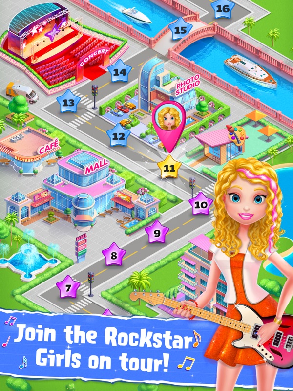 Rockstar Girls Adventure Game screenshot 10