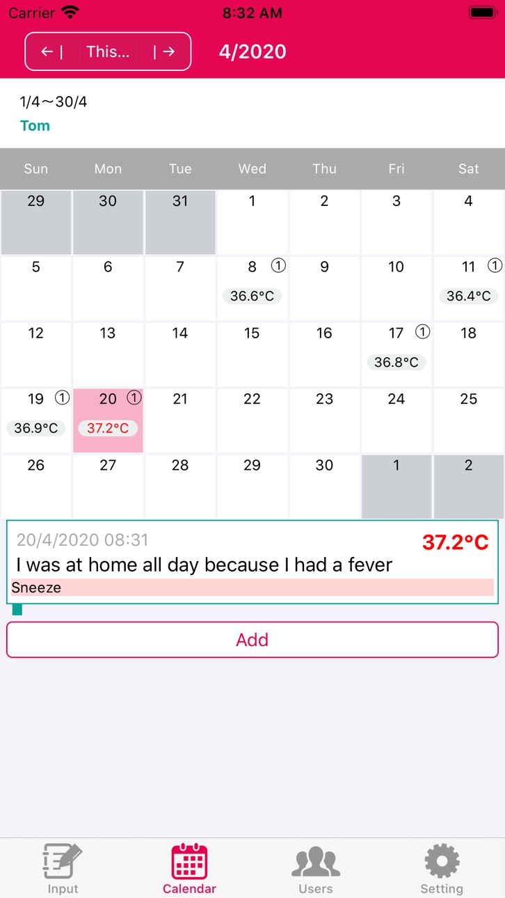 iPhone screenshot