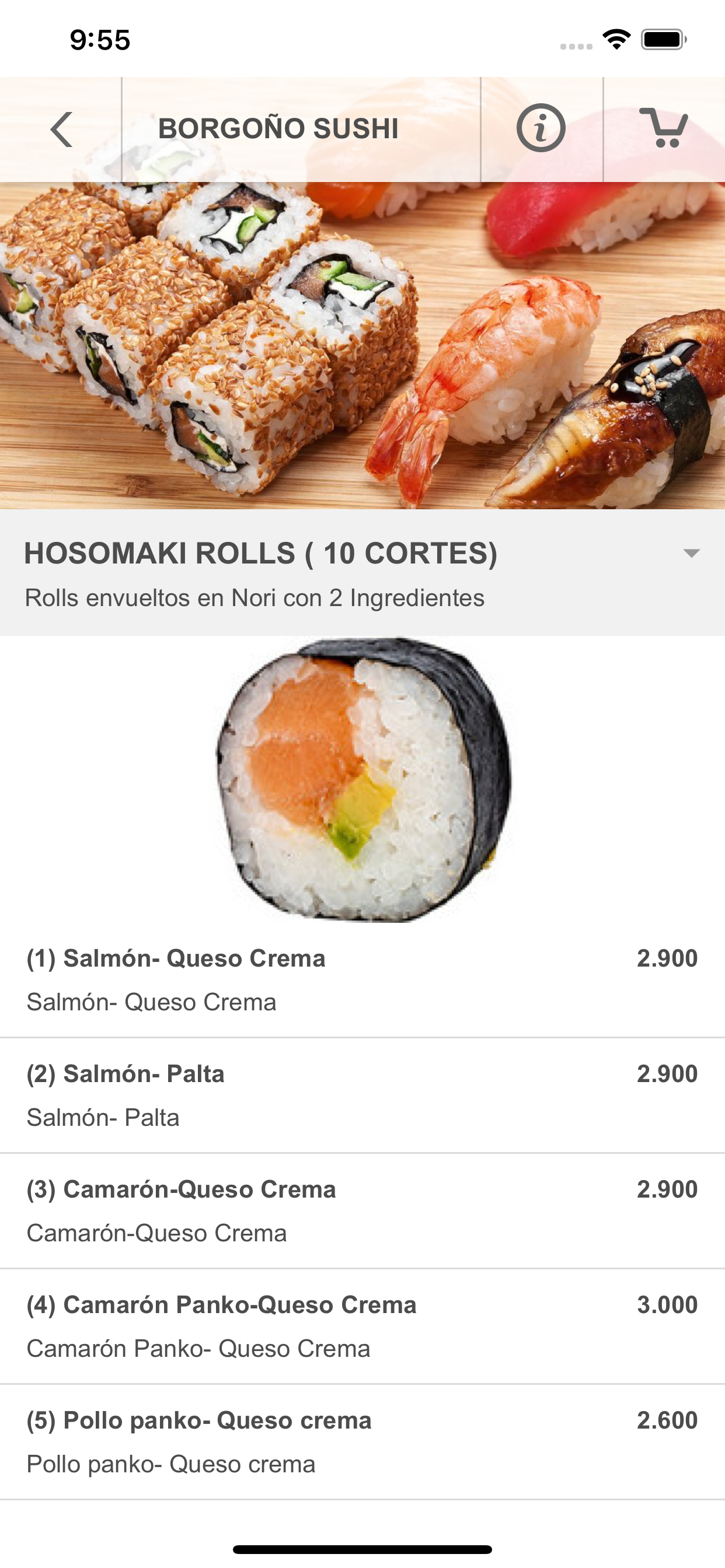 Borgoño Sushi screenshot 3