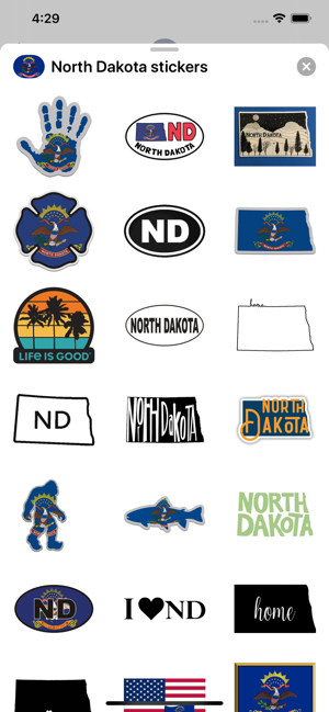 North Dakota - USA stickers(圖1)-速報App
