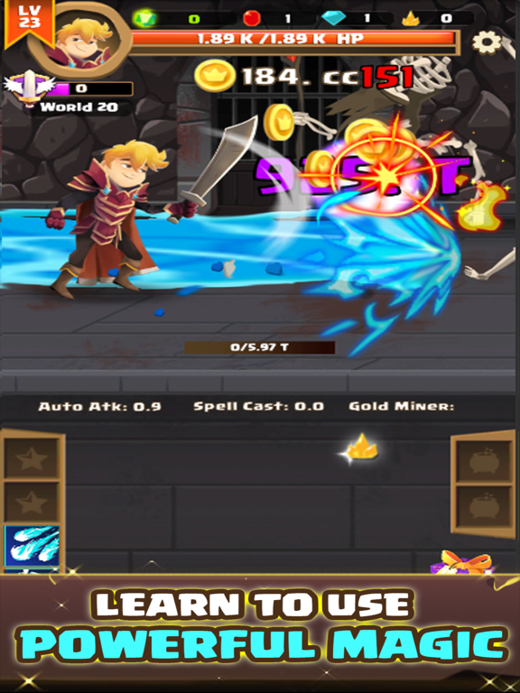 Clicker Knight iPad screenshot