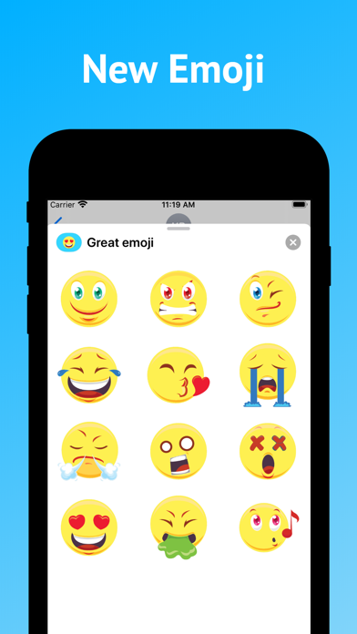 Screenshot #1 pour Autocollant Emoji for Messages