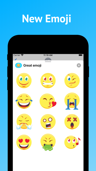 Cute emoji & stickers for text Screenshot