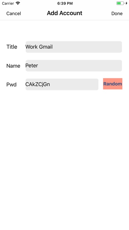 Simple Passwords Manager