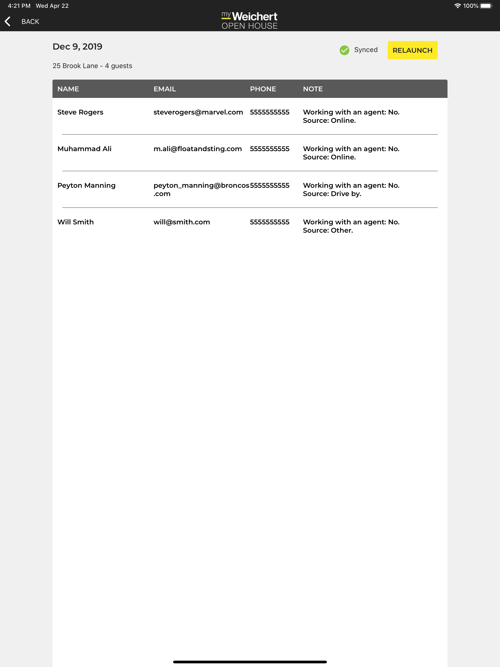 Weichert Open House screenshot 6