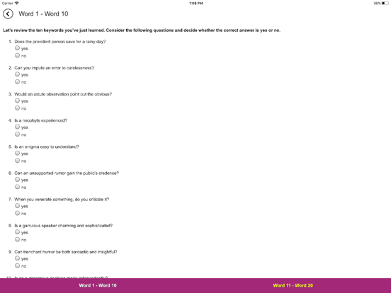 Screenshot #6 pour Verbal Advantage - Level 4
