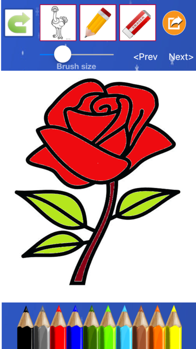 Screenshot #3 pour Flower Coloring Drawing book