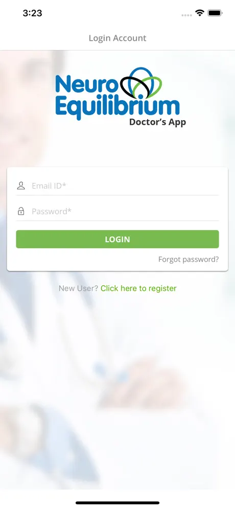 NeuroEquilibrium Doctor App