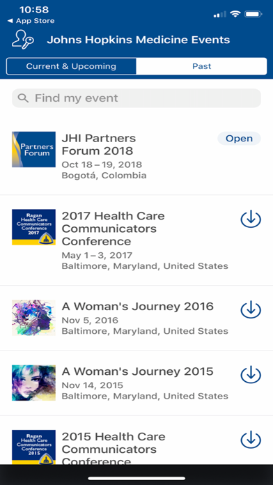 Johns Hopkins Medicine Events screenshot 3