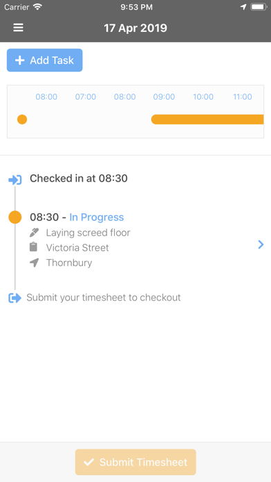 Track - Timesheets made easy Screenshot 2 - AppWisp.com Track - Timesheets made easy Screenshot 2 - AppWisp.com