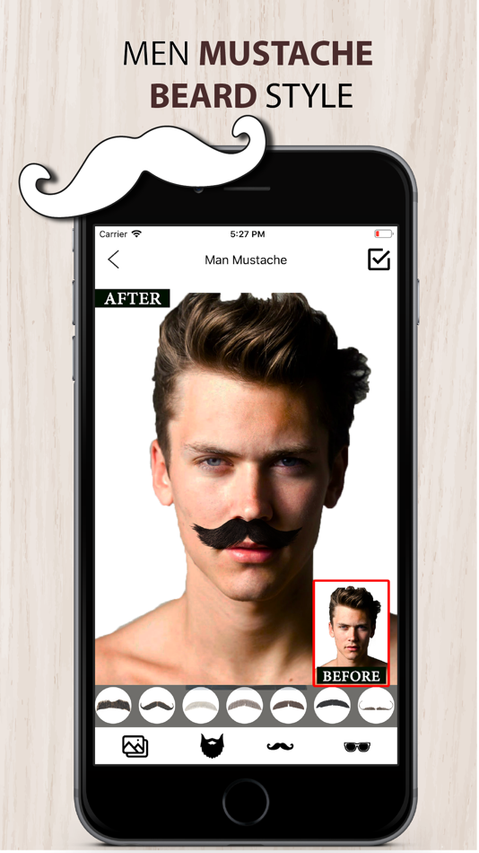 #5. Man Mustache Beard Editor (iOS) Podle: Arti Sharma
