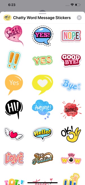 Chatty Word Message Stickers(圖2)-速報App