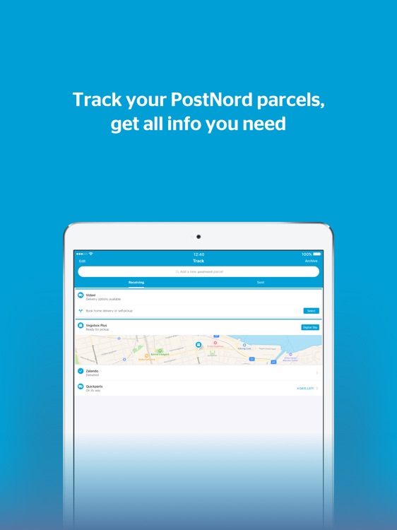 PostNord for iPad
