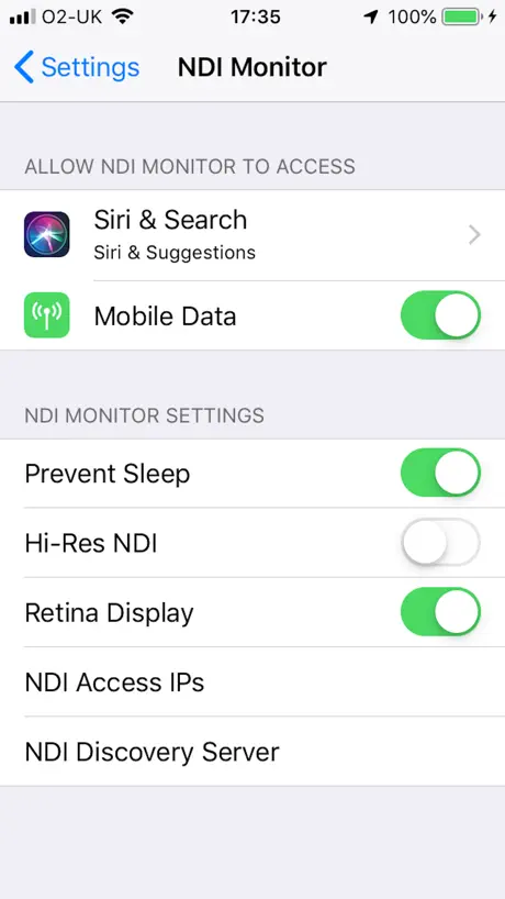 NDI Monitor