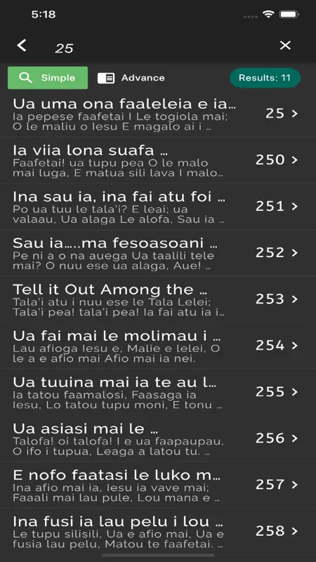 Samoan Hymn screenshot 4 of 10