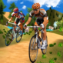 Downhill Traveling On Bicycle