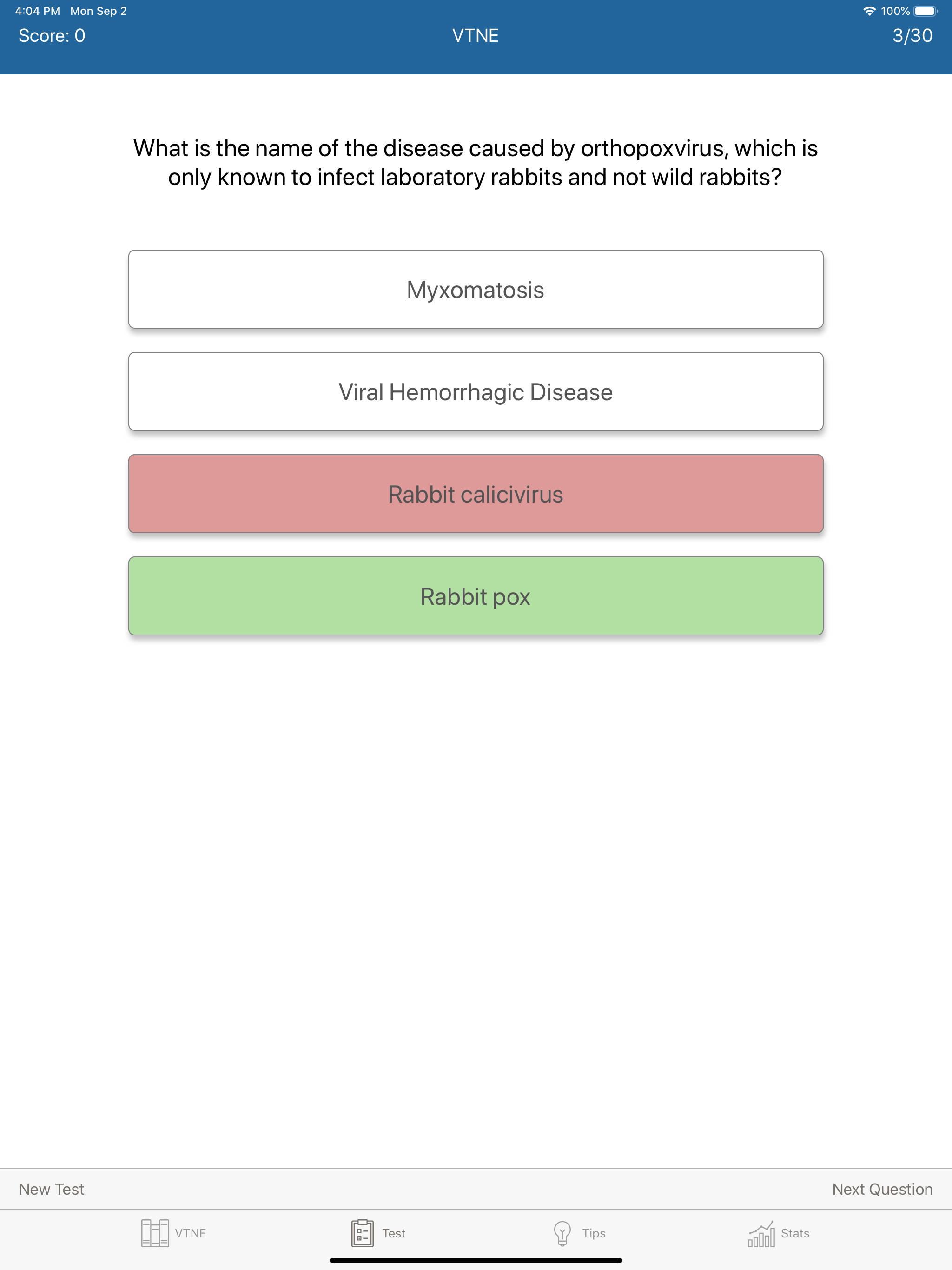 VTNE - Veterinary Exam Tests
