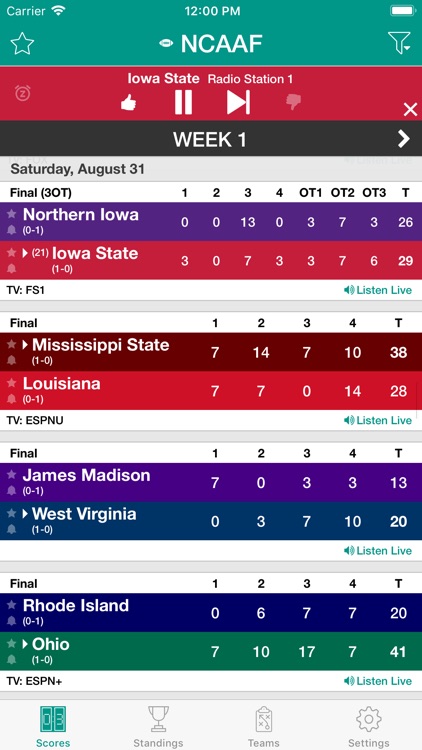 College Football Live Radio