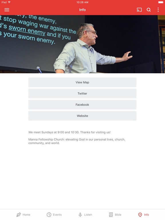 Manna Fellowship Church iPad screenshot 3 - Education app