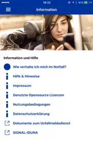signal iduna unfallmeldedienst iphone bildschirmfoto 3