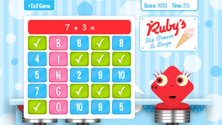 Squeebles Math Bingo