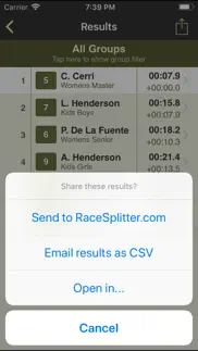 How to cancel & delete racesplitter — race timer 1