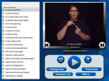 ASL Dictionary for iPad
