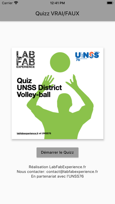 Screenshot #1 pour JO District Volley-Ball