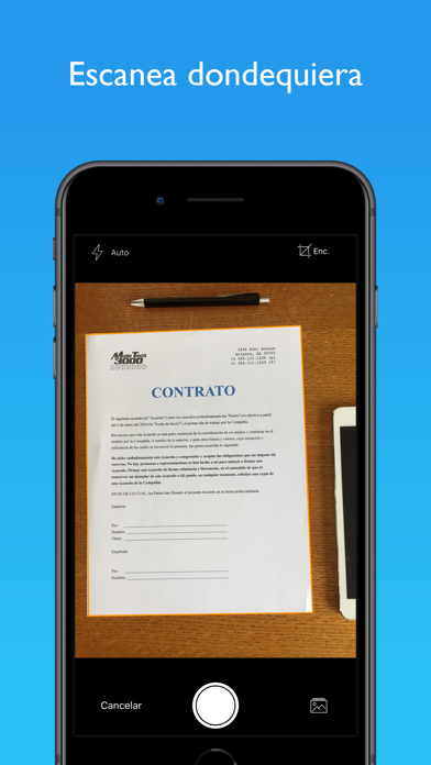 JotNot Escáner Pro App Store preview screenshot 1