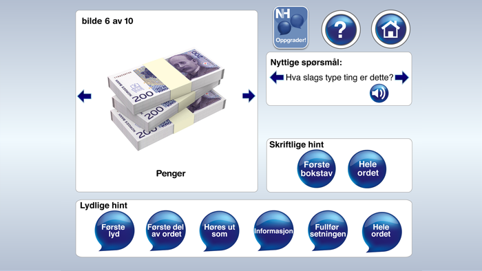 Dagligliv mini Afasi-app