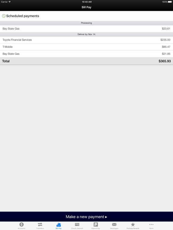 Members First Credit Union FL iPad screenshot 5 - Finance app