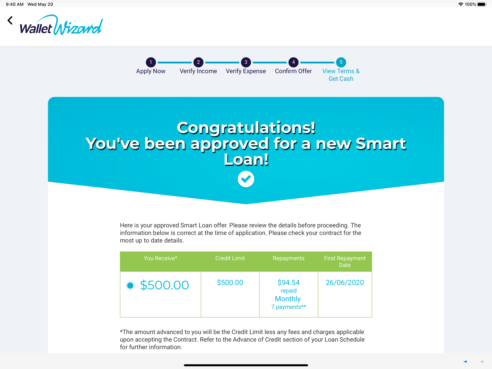 Wallet Wizard - Line of Credit