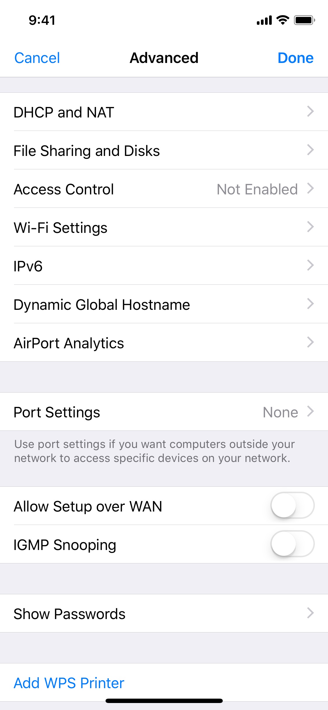 AirPort Utility 스크린샷 3