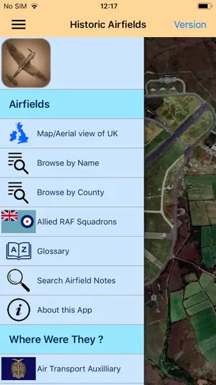 Capture d'écran de Historic UK Airfields sur iPhone 2