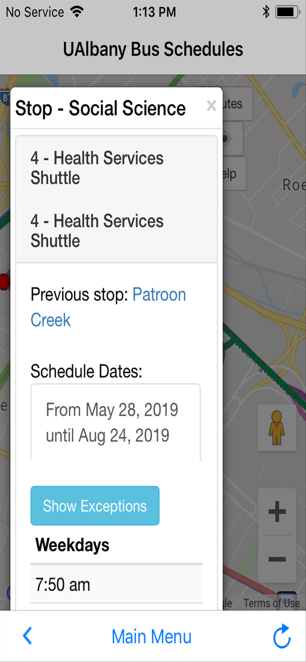 UAlbany Bus Schedules and Map