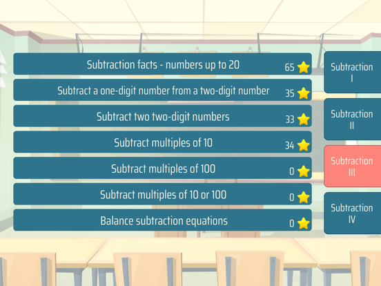 Screenshot #4 pour Subtraction Math Trainer