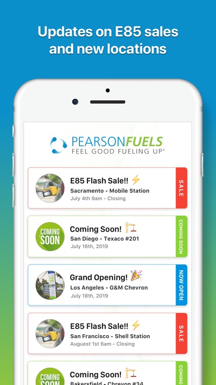 Pearson Fuels - E85 Stations