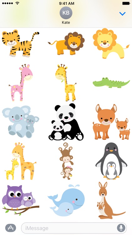 Cute Animal Friends Stickers