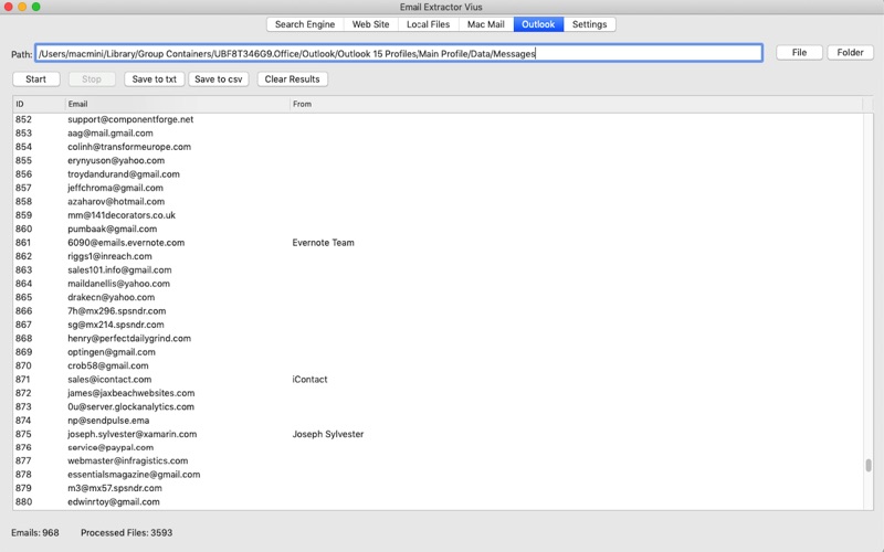 Screenshot #3 pour Email Extractor Lite