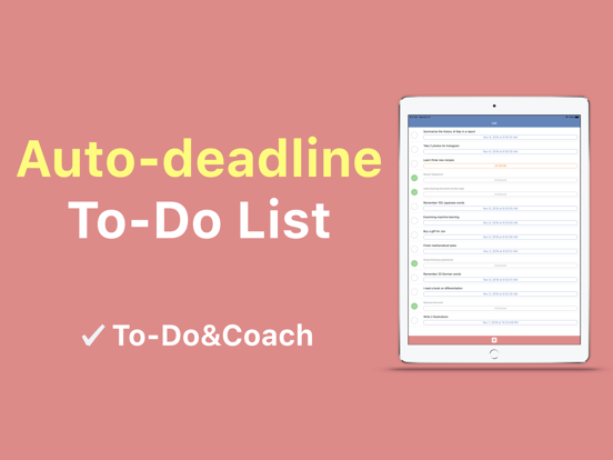Screenshot #4 pour To-Do&Coach  task list manager