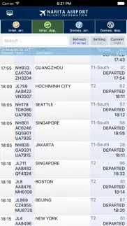narita airport nrt flight info iPhone Captures Décran 1