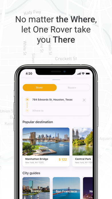 One Rover - Request a Ride iPhone screenshot 2 - Travel app