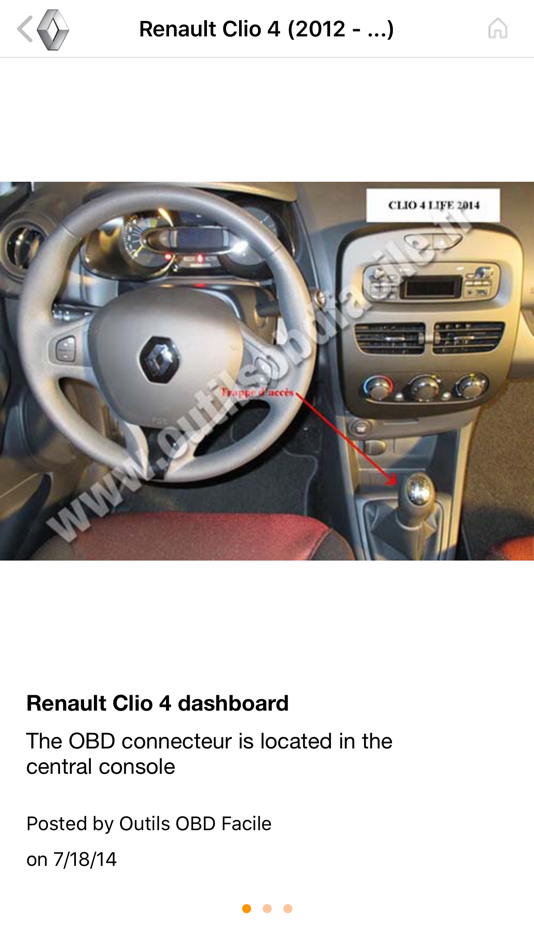 #2. Where is my OBD2 port? Find it (iOS) 由: OUTILS OBD FACILE SARL