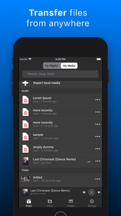 My Media Files: File Manager