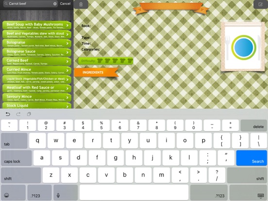 Screenshot #6 pour My Recipe Index