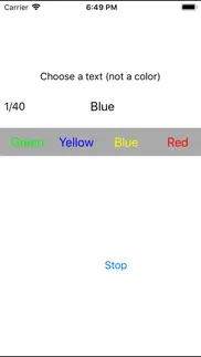 stroop test j iphone screenshot 1